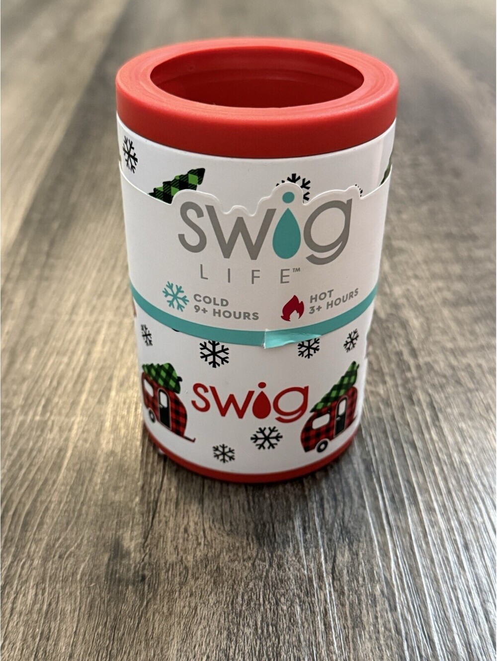 Swig Life SS Insulated 12oz Can Bottle Holder Home Fir The Holidays Christmas
